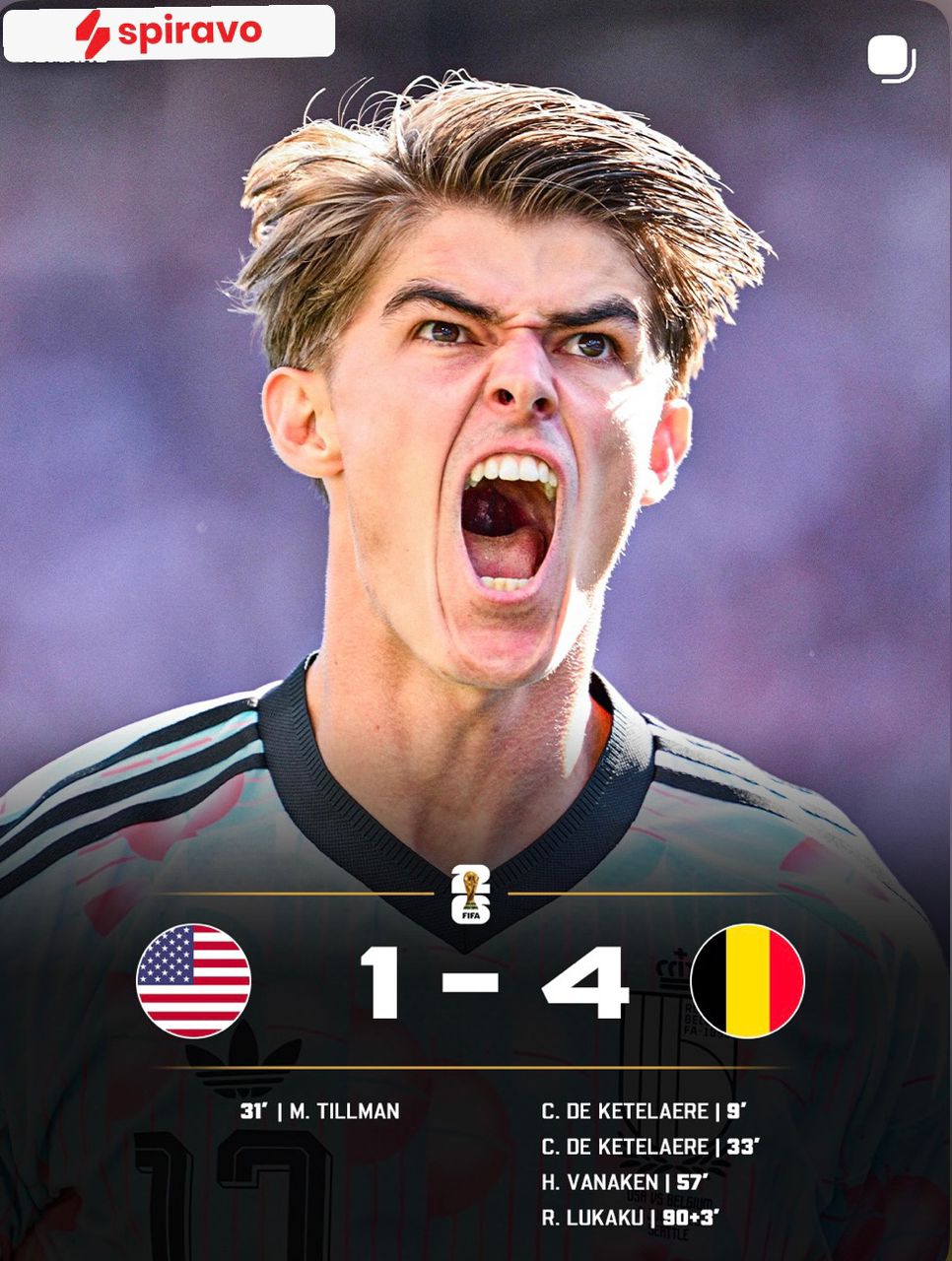 IMEKWISHA RASMI! USA YAAGA KOMBE LA DUNIA 2026 BAADA YA KUPIGWA 4-1 NA UBELGIJI! ??